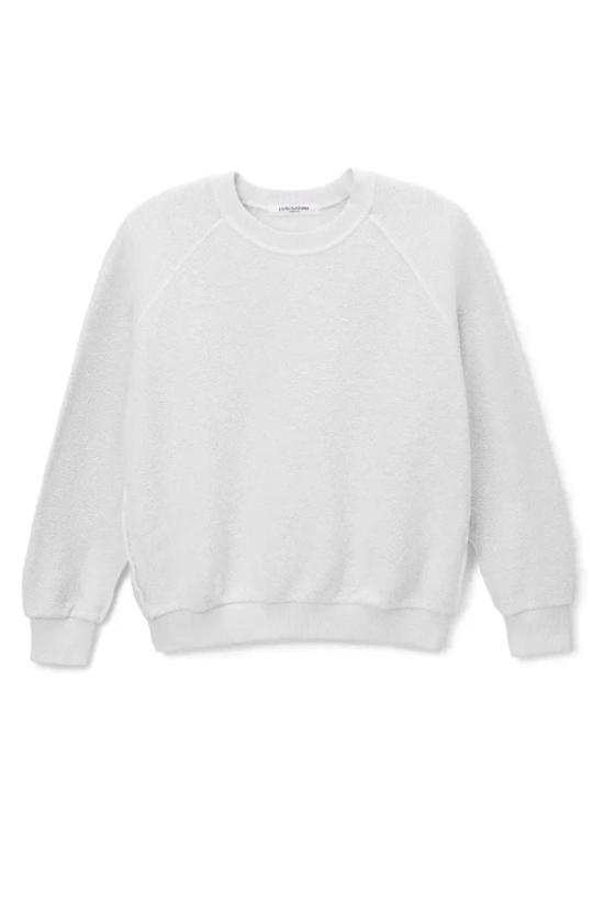  퍼펙트 화이트 티 스웨터 지기 레귤러핏 크루넥 스웨트셔츠 - PERFECT WHITE TEE