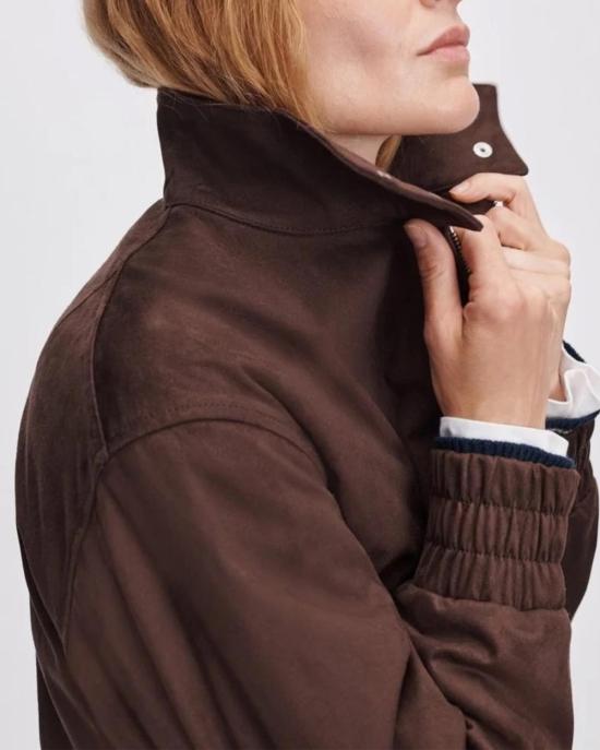  랙앤본 봄버 자켓 Rag & Bone Eliza 봄버 재킷 다크 브라운 - RAG & BONE