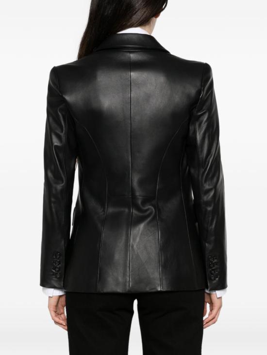 26FW 엠포리오 아르마니 가죽 자켓 EW005334 AF28769UC001 BLACK - EMPORIO ARMANI