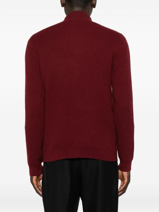 26FW 엠포리오 아르마니 집업 니트 EM007388 AF29684UA329 BORDEAUX - EMPORIO ARMANI