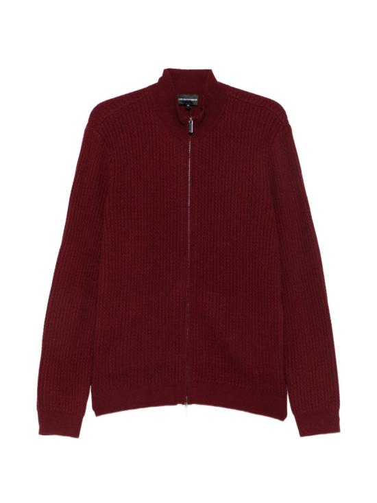 26FW 엠포리오 아르마니 집업 니트 EM007388 AF29684UA329 BORDEAUX