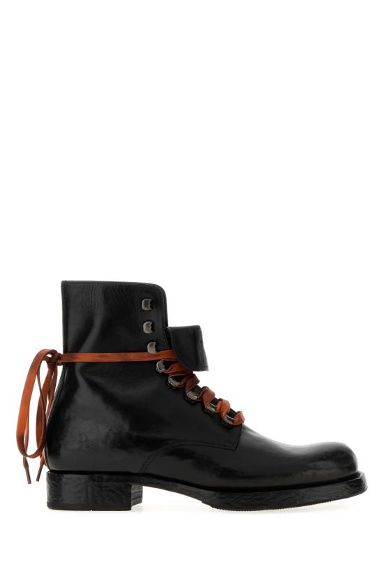 26FW 프라다 앤티크 가죽 첼시 부츠 2UF003FX0013ZQE F0002 Black