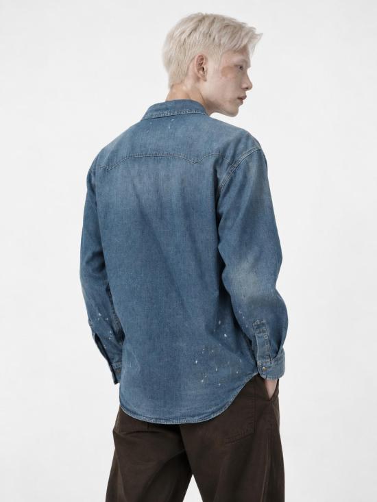 26FW 마르지엘라 셔츠 S50DT0084M30021 964 OLD BLUE SPOTS - MAISON MARGIELA