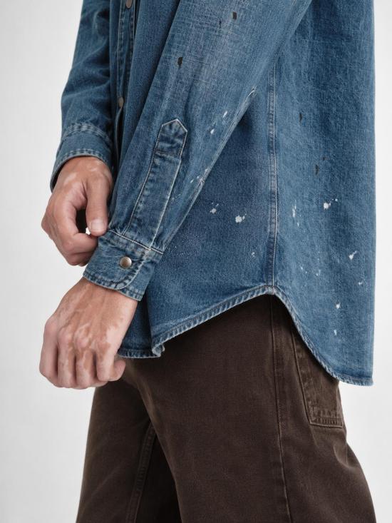 26FW 마르지엘라 셔츠 S50DT0084M30021 964 OLD BLUE SPOTS - MAISON MARGIELA