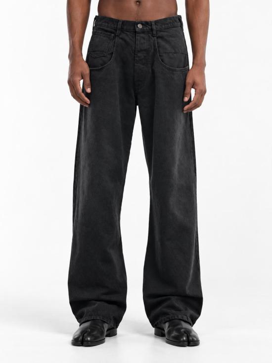 26FW 마르지엘라 스트레이트 팬츠 S50LA0246M30049 961 BLACK DENIM - MAISON MARGIELA