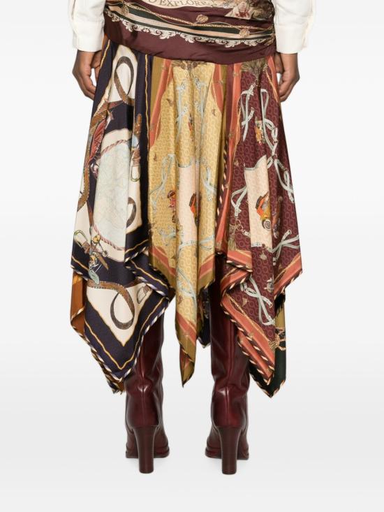 26FW 짐머만 미디 스커트 9554S F261SPLS BROWN - ZIMMERMANN