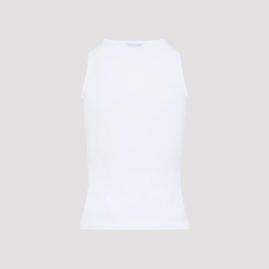 26FW 발렌시아가 코튼 탱크 탑 A000JD T3465 9000 WHITE - BALENCIAGA