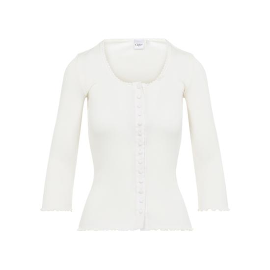 26FW 끌로에 탑 CH26AJH43088 107 ICONIC MILK - CHLOE