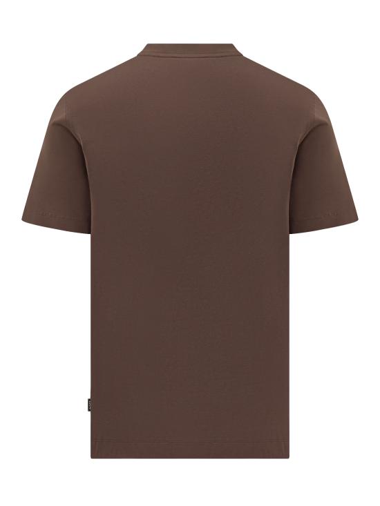 26FW 보스 반팔 티셔츠 50570044 209 DARK BROWN - BOSS