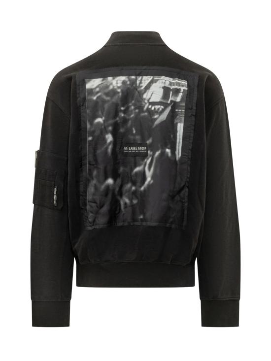 26FW 44레이블 자켓 B0030680FA580 P812 BLACK CROWD PATCH DIRTY WHITE - 44 LABEL