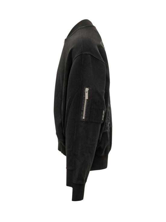 26FW 44레이블 자켓 B0030680FA580 P812 BLACK CROWD PATCH DIRTY WHITE - 44 LABEL