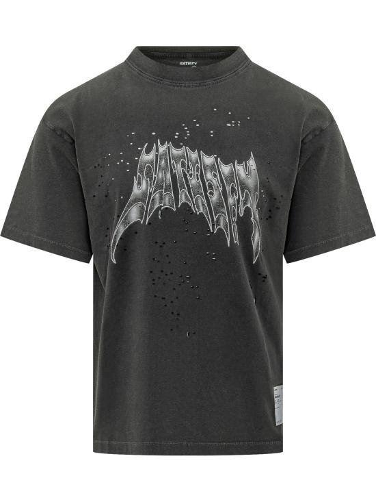 26FW 새티스파이 모스테크 티셔츠 11006 00A38 AGED BLACK