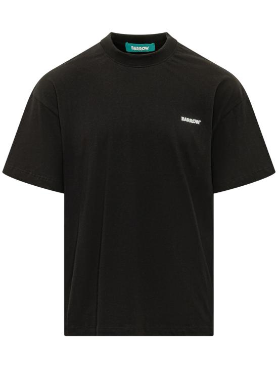 26FW 바로우 반팔 티셔츠 F6BWUATH019 110 NERO