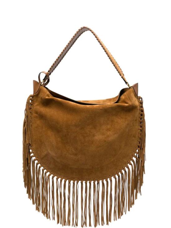 26FW 이자벨마랑 오스칸 프린지 디테일 스웨이드 호보백 PP0200FCC3C14M 50CO COGNAC