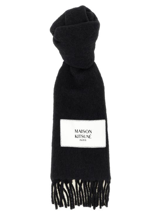 26FW 메종키츠네 베이비 알파카 스카프 LM06206WA0022P199 Black