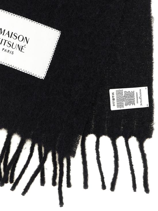 26FW 메종키츠네 베이비 알파카 스카프 LM06206WA0022P199 Black - MAISON KITSUNE