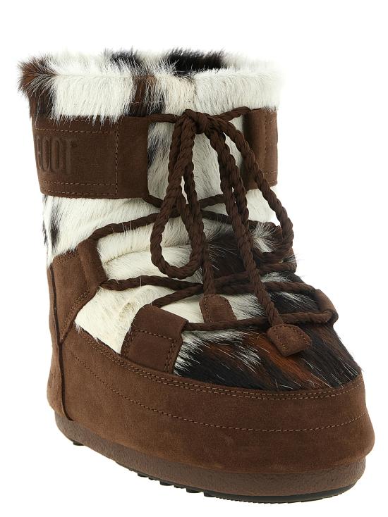 26FW 문부츠 아이콘 나일론 로우 부츠 80D1409930AM04 Brown - MOON BOOT