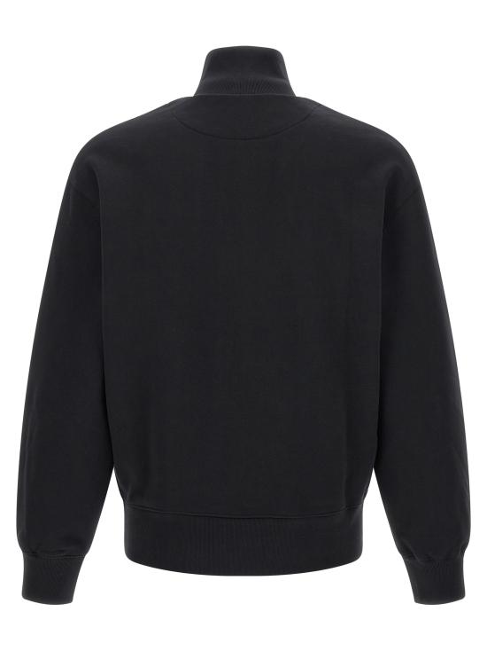 26FW 메종키츠네 폭스 헤드 컴포트 하프 집 스웨트셔츠 PM00305KM0341P199 Black - MAISON KITSUNE