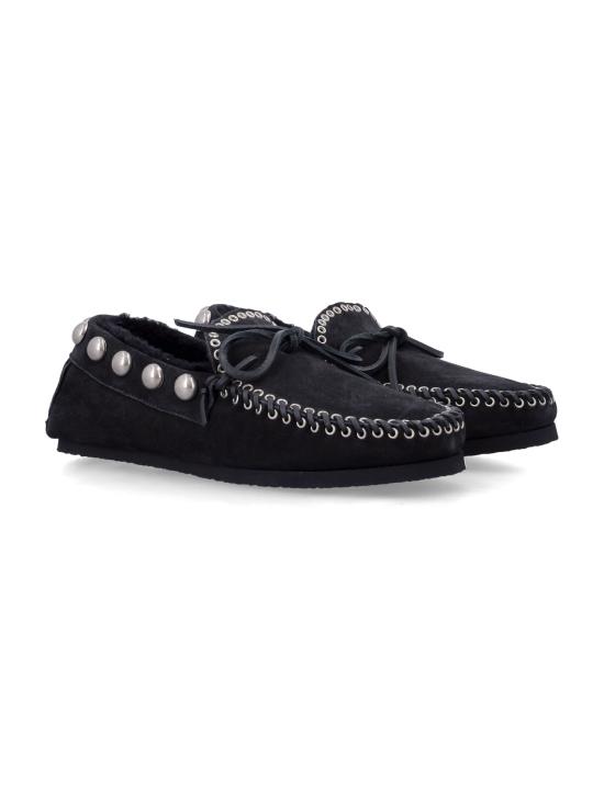 26FW 이자벨마랑 시어링 안감 스웨이드 로퍼 시어링 안감 스웨이드 로퍼 MC0019FAB3A25S 02FK - ISABEL MARANT