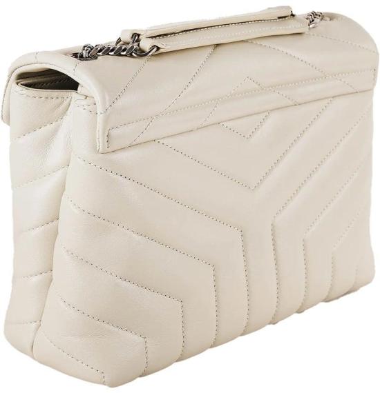  생로랑 마틀라세 Y 레더 실버 모노그램 루루 스몰백 494699DV7269207 BEIGE - SAINT LAURENT