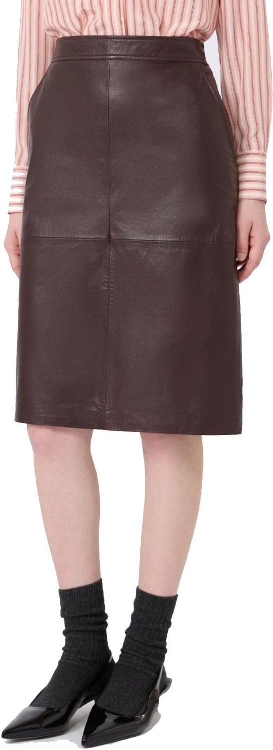  막스마라 미디 스커트 2626406011MSTTIMORE002 BROWN - MAX MARA