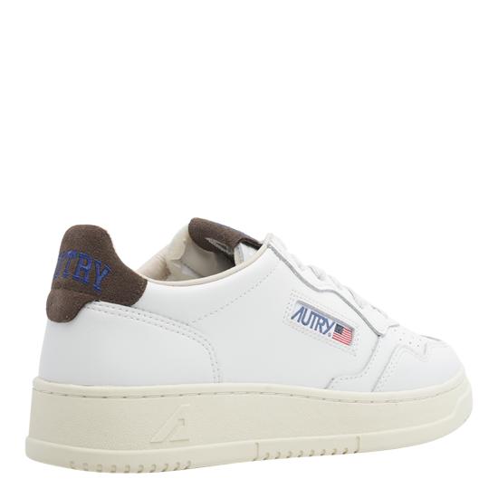 26FW 오트리 메달리스트 로우 레더 스니커즈 AULW HJ03 WHITE - AUTRY