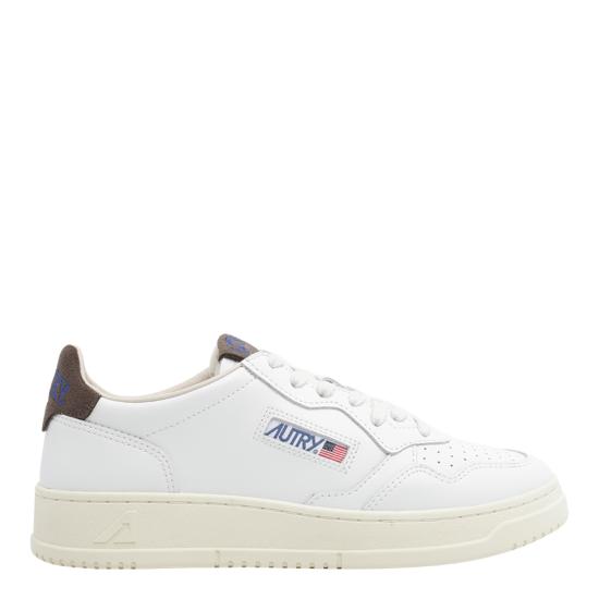 26FW 오트리 메달리스트 로우 레더 스니커즈 AULW HJ03 WHITE