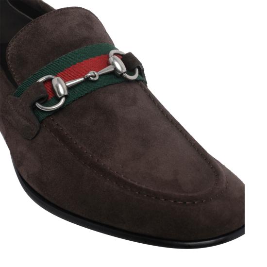 26FW 구찌 코모 홀스빗 스웨이드 로퍼 874936 AAG9O2052 BROWN - GUCCI