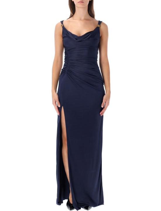 26FW 베르사체 미디 원피스 10267061A12497 1U610 BLU