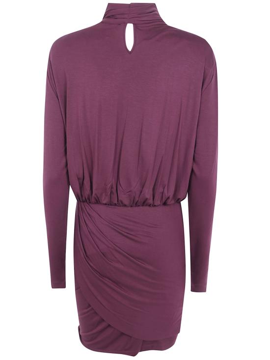 26FW 블루마린 숏 원피스 RF6079J1618 91317 BURGUNDY - BLUMARINE