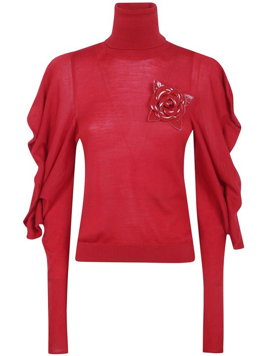 26FW 블루마린 터틀넥 RF6179MA313 X0824 LIPSTICK RED