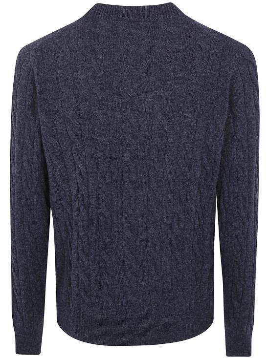 26FW 필리포 드 로렌티스 스웨터 GC3ML WC7TC 980 DARK GREY MELANGE - FILIPPO DE LAURENTIIS