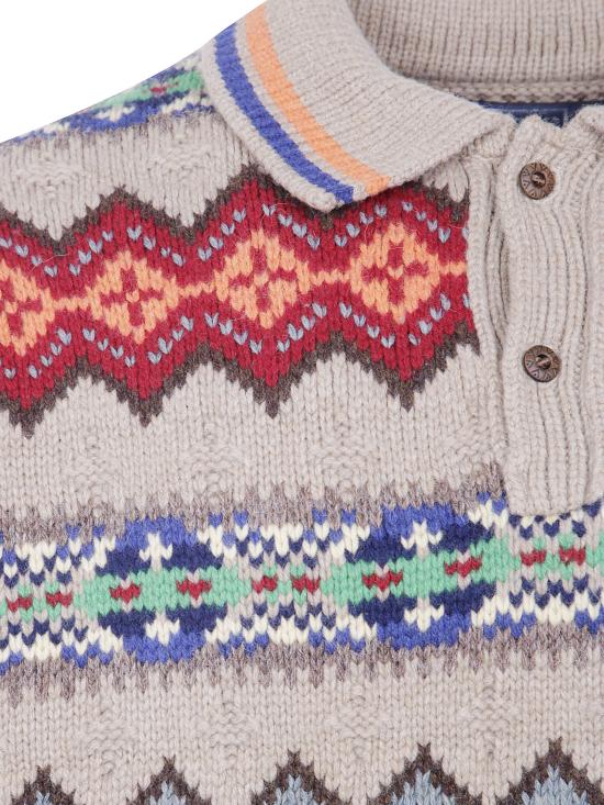 26FW 폴로 랄프로렌 스웨터 710 B23 901 001 TAN MULTI - POLO RALPH LAUREN