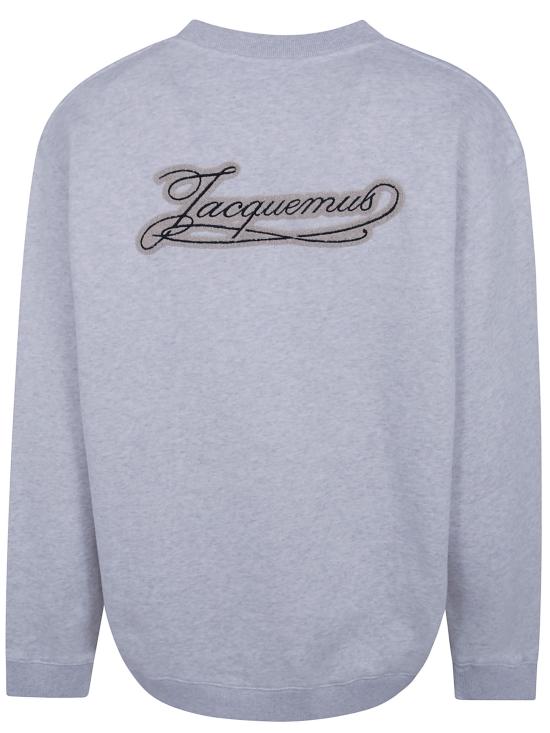 26FW 자크뮈스 긴팔 티셔츠 26HSSM00325AJ00262 930 GREY MELANGE - JACQUEMUS