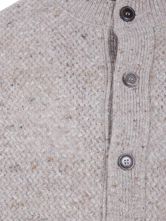 26FW 필리포 드 로렌티스 가디건 SB3MLT WC7BD 060 NATURAL MELANGE - FILIPPO DE LAURENTIIS