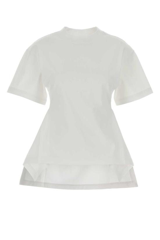 26SS 알라이아 반팔 티셔츠 AA9I0026J103C 000 White