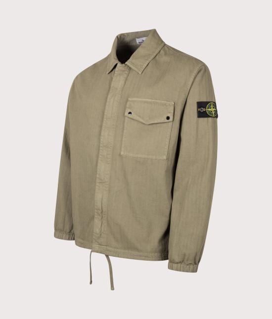 26FW 스톤 아일랜드 가죽 자켓 L2S15 1200014 S0456 V005G MILITARY GREEN DOM - STONE ISLAND