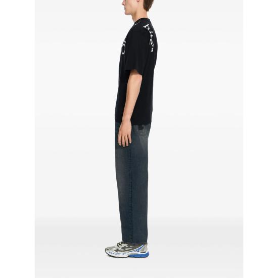 26FW 오프화이트 탑 44MAA120F26 J010 001 BLACK - OFF WHITE