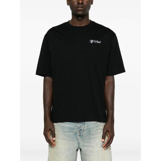 26FW 오프화이트 탑 44MAA120F26 J005 001 BLACK - OFF WHITE