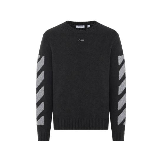 26FW 오프화이트 니트웨어 44MHE087F26 K002 010 BLACK GREY