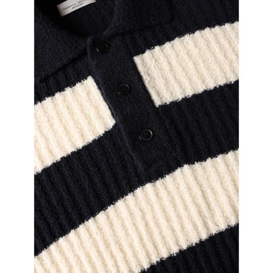 26FW 로베르토 콜리나 폴로 티셔츠 263MYB26104 NAVEC BLUE NEUTRALS - ROBERTO COLLINA