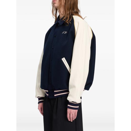 26FW 앤 드뮐미스터 봄버 자켓 B0014457 FA797 590 BLUE NEUTRALS - ANN DEMEULEMEESTER