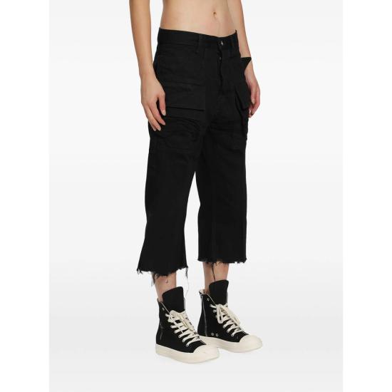 26FW 릭 오웬스 카고 볼란 컷오프 팬츠 RR02F4300 HDK 09 BLACK - RICK OWENS