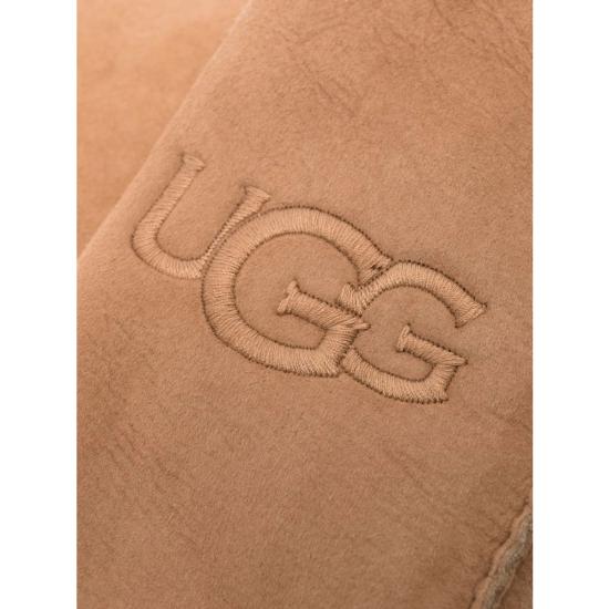 26FW 어그 셔링 자수 미튼 장갑 20932 SHEEPSKIN CHE BROWN NEUTRALS - UGG