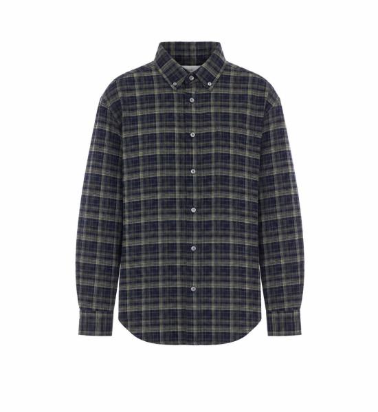 26FW 던스트 셔츠 UDSH6C103N2 NAVY GREY BLUE