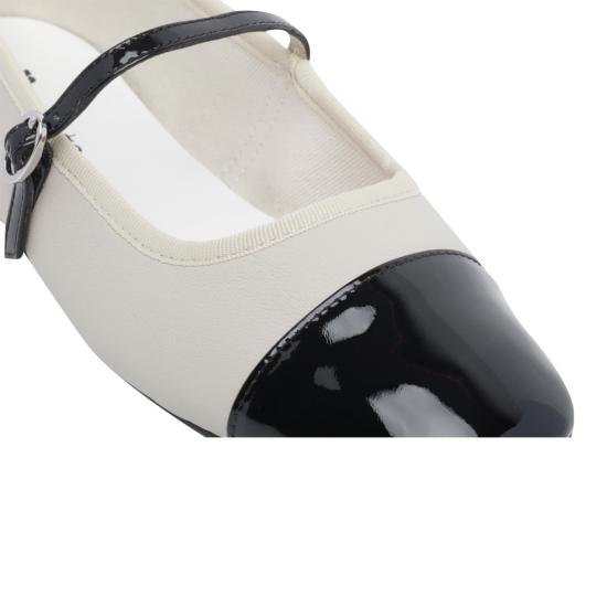26FW 레페토 조지아나 플랫슈즈 V4222VVE 1465 WHITE - REPETTO