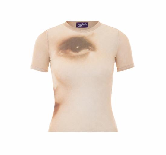 26FW 장 폴 고티에 반팔 티셔츠 TO563 M032P68 BEIGE