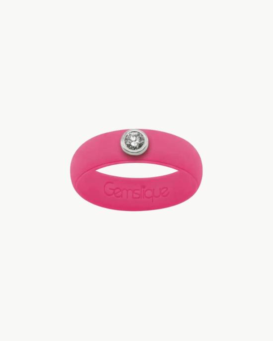 Casual Carats 반지 캐주얼 캐럿 실리콘 링 핫핑크