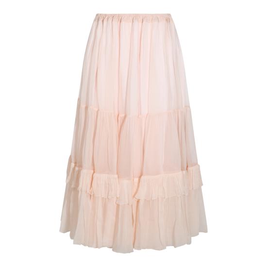 26FW 끌로에 미디 스커트 CH26WJU20001 6F0 POWDERY PINK - CHLOE