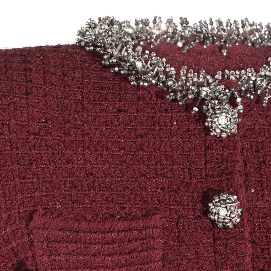 26FW 셀프 포트레이트 미디 원피스 SC26152S BU BURGUNDY - SELF PORTRAIT